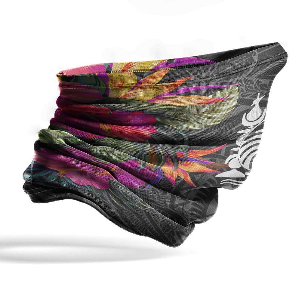 New Caledonia Neck Gaiter - Hibiscus Polynesian Pattern