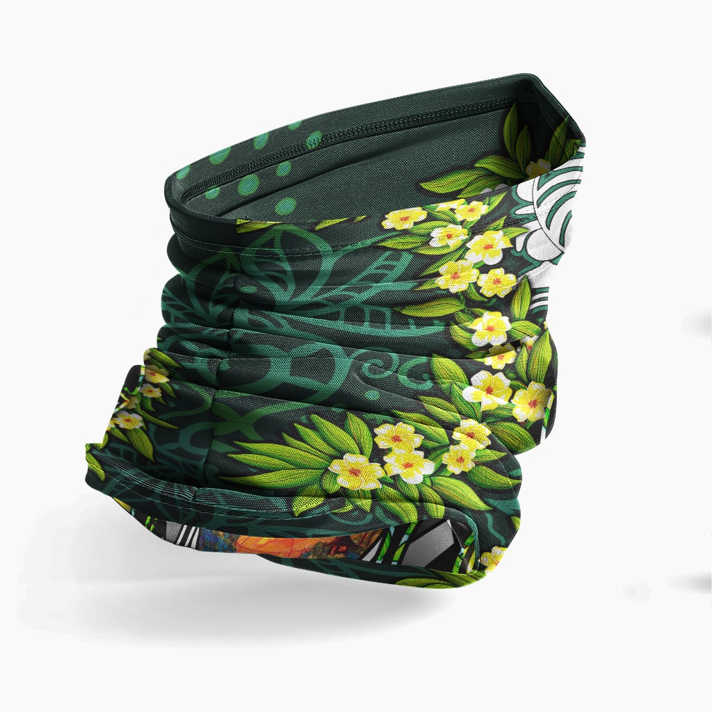 New Caledonia Neck Gaiter - Ti Leaf Lei Turtle