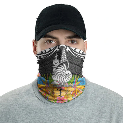New Caledonia Neck Gaiter - Tribal Floral Pattern