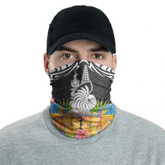 New Caledonia Neck Gaiter - Tribal Floral Pattern
