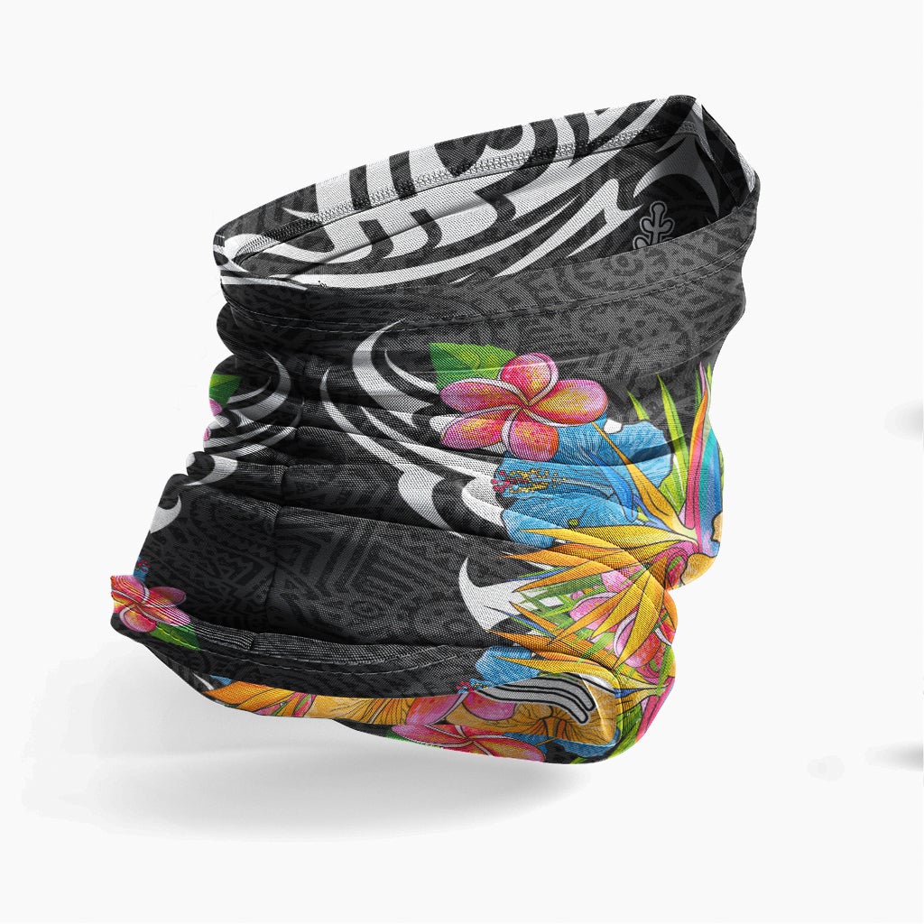 New Caledonia Neck Gaiter - Tribal Floral Pattern