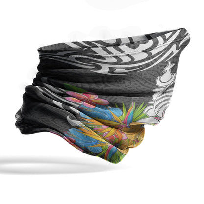 New Caledonia Neck Gaiter - Tribal Floral Pattern