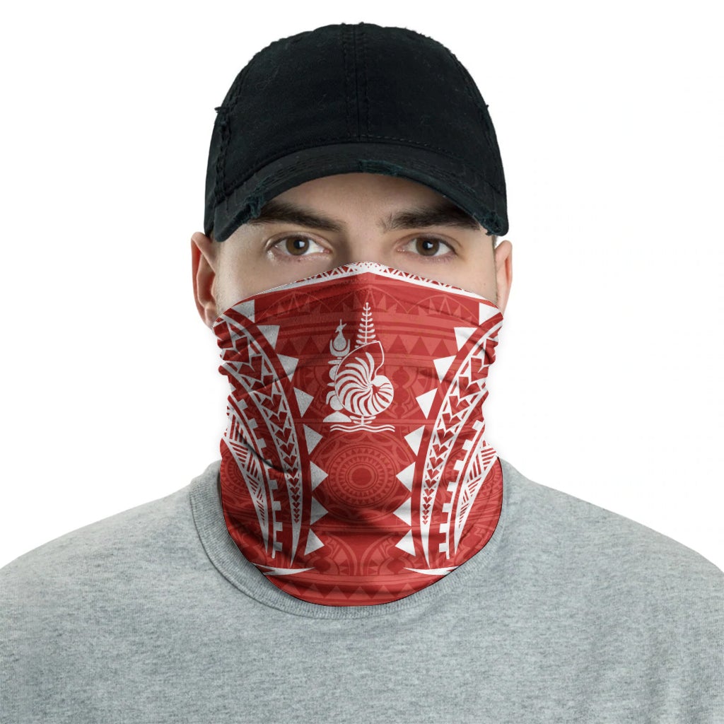 New Caledonia Neck Gaiter - Tribal Pattern Red