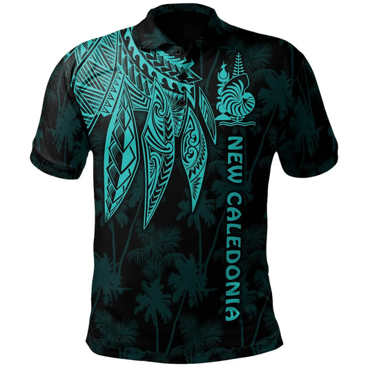 New Caledonia Polo - Polynesian Wings Turquoise