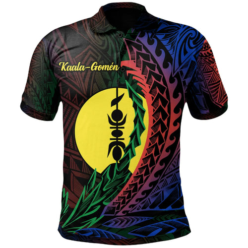 New Caledonia Polo Shirt - Kaala-GomeÃ¯Â¿Â½Ã¯Â¿Â½Ã¯Â¿Â½Ã¯Â¿Â½Ã¯Â¿Â½Ã¯Â¿Â½n Wings Style Flag Color