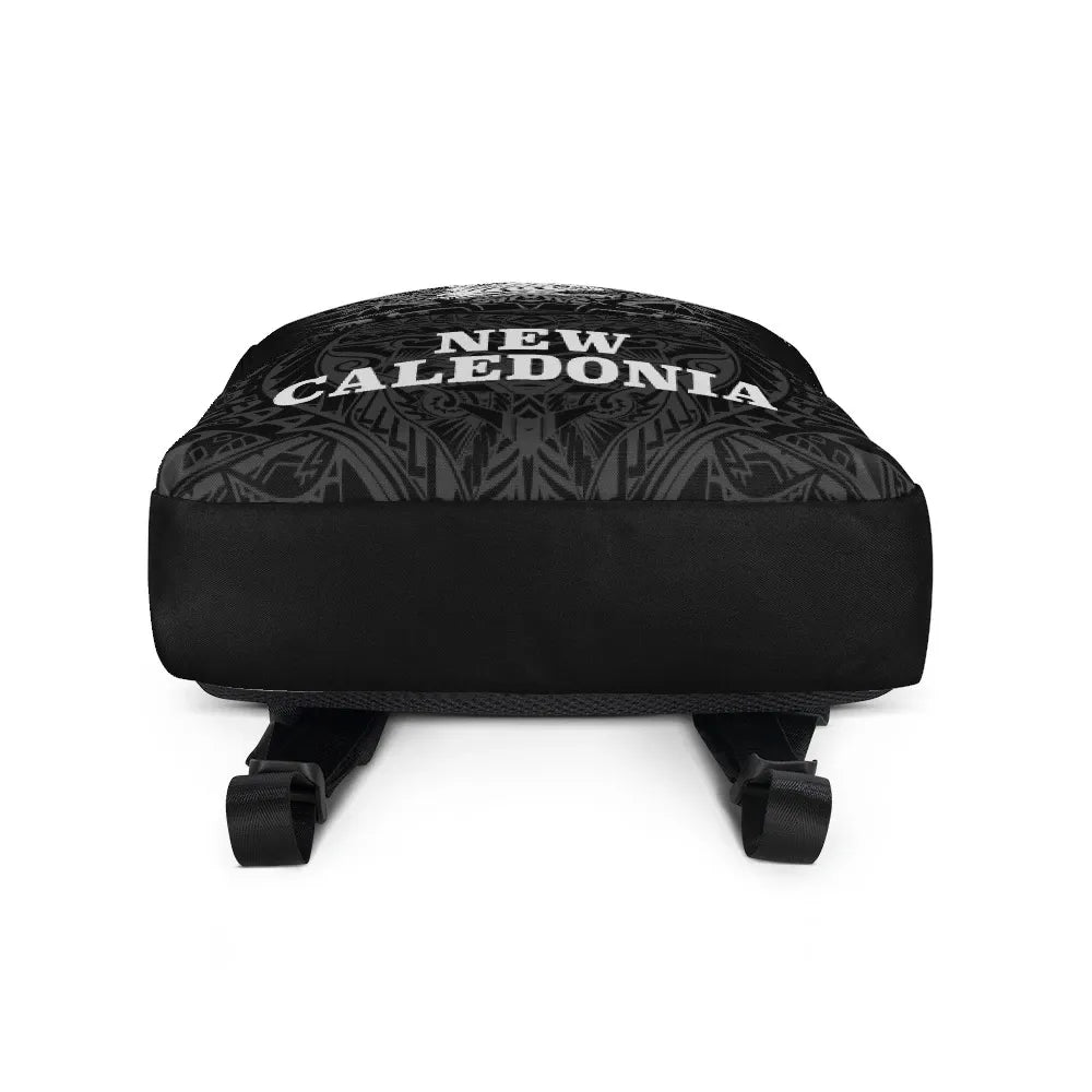 New Caledonia Polynesian Backpack - White Tribal Pattern