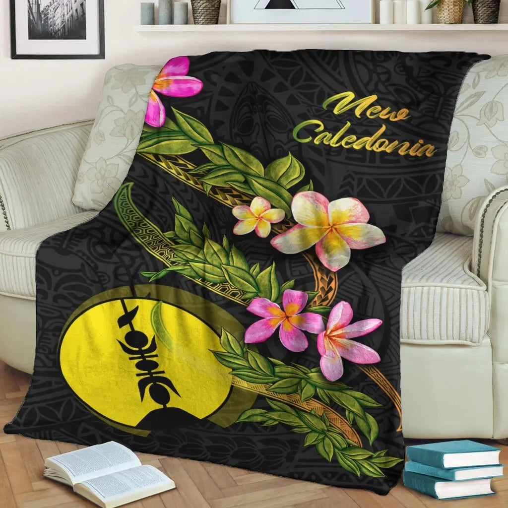 New Caledonia Polynesian Blanket - Plumeria Tribal