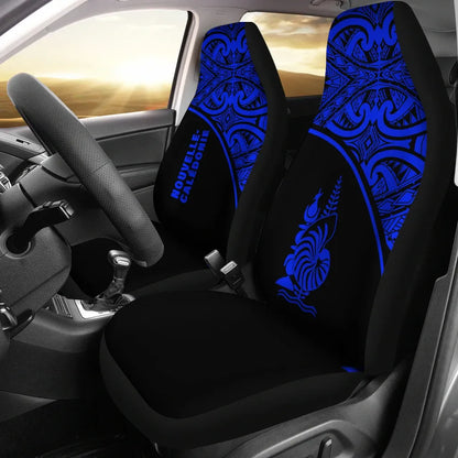 New Caledonia Car Seat Covers - New Caledonia Coat Of Arms Polynesian Blue Curve