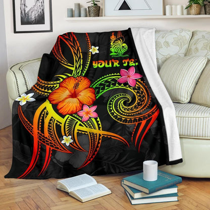 New Caledonia Polynesian Personalised Premium Blanket - Legend of New Caledonia (Reggae)