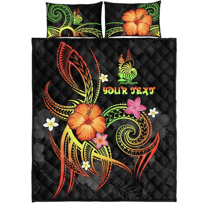 New Caledonia Polynesian Personalised Quilt Bed Set - Legend of New Caledonia (Reggae)