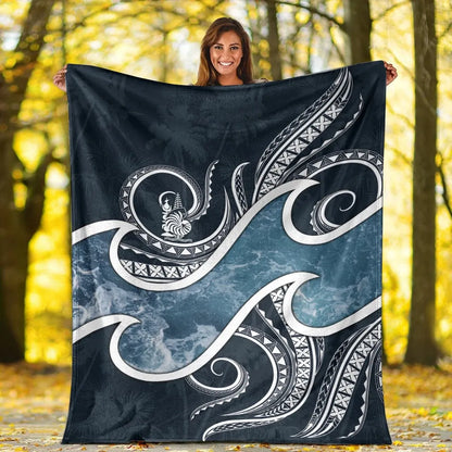 New Caledonia Polynesian Premium Blanket - Ocean Style