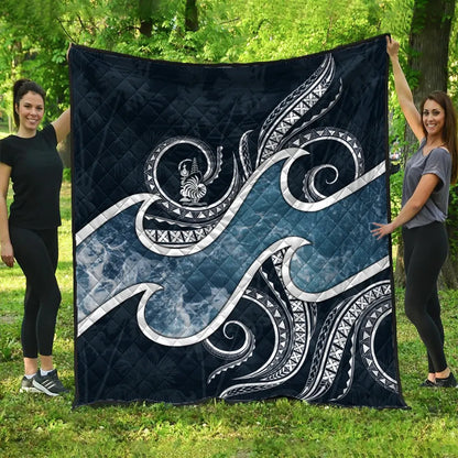 New Caledonia Polynesian Premium Quilt - Ocean Style