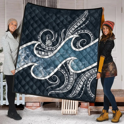 New Caledonia Polynesian Premium Quilt - Ocean Style