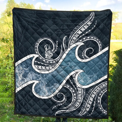 New Caledonia Polynesian Premium Quilt - Ocean Style