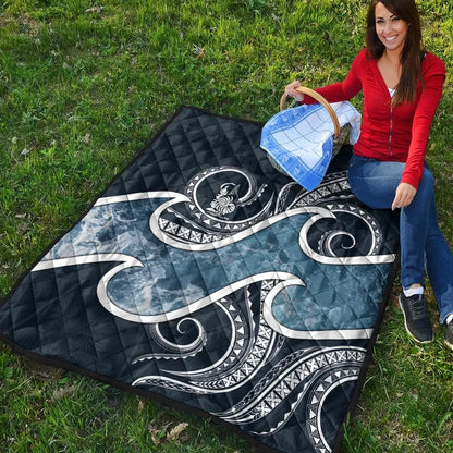 New Caledonia Polynesian Premium Quilt - Ocean Style