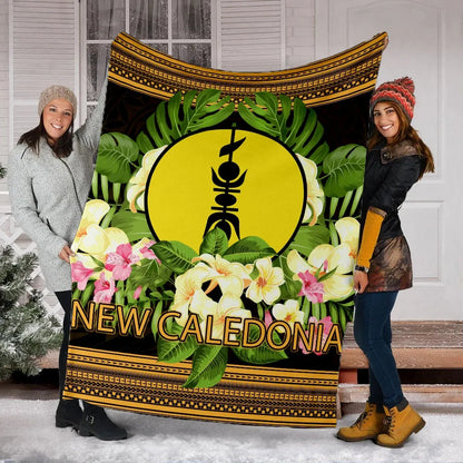 New Caledonia Premium Blanket - Polynesian Gold Patterns Collection
