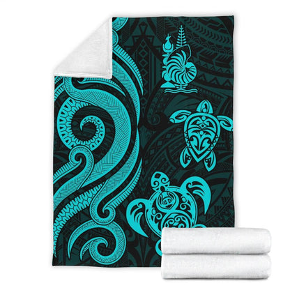 New Caledonia Premium Blanket - Turquoise Tentacle Turtle