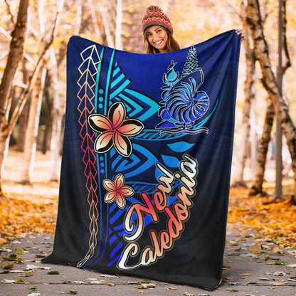 New Caledonia Premium Blanket - Vintage Tribal Mountain