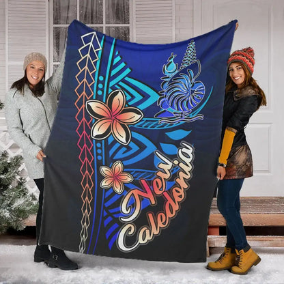 New Caledonia Premium Blanket - Vintage Tribal Mountain