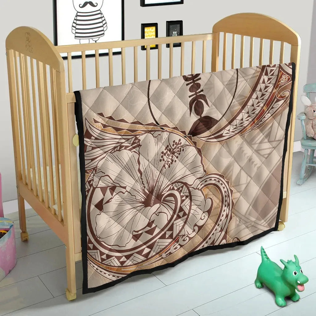 New Caledonia Premium Quilt - Hibiscus Flowers Vintage Style