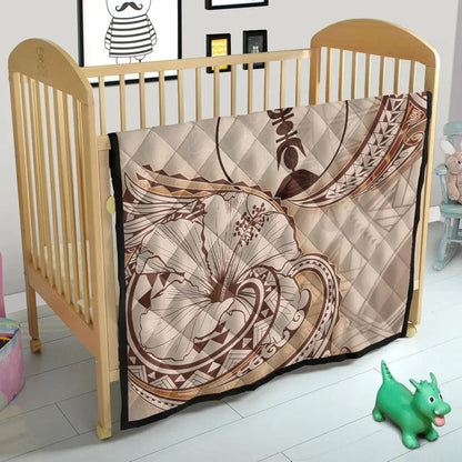 New Caledonia Premium Quilt - Hibiscus Flowers Vintage Style