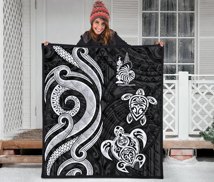 New Caledonia Premium Quilt - White Tentacle Turtle