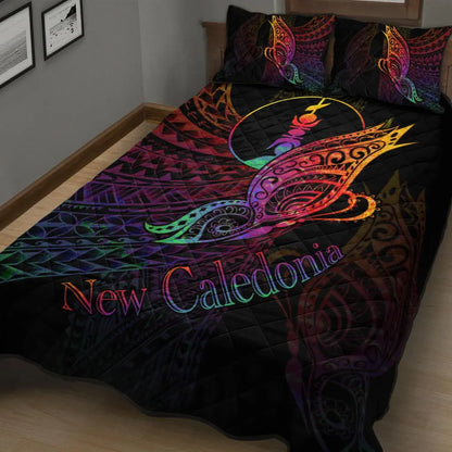 New Caledonia Quilt Bed Set - Butterfly Polynesian Style