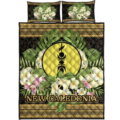 New Caledonia Quilt Bed Set - Polynesian Gold Patterns Collection