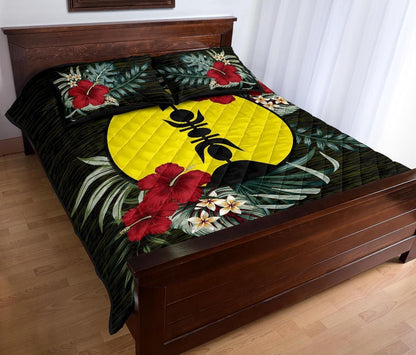 New Caledonia Polynesian Quilt Bed Set - Special Hibiscus