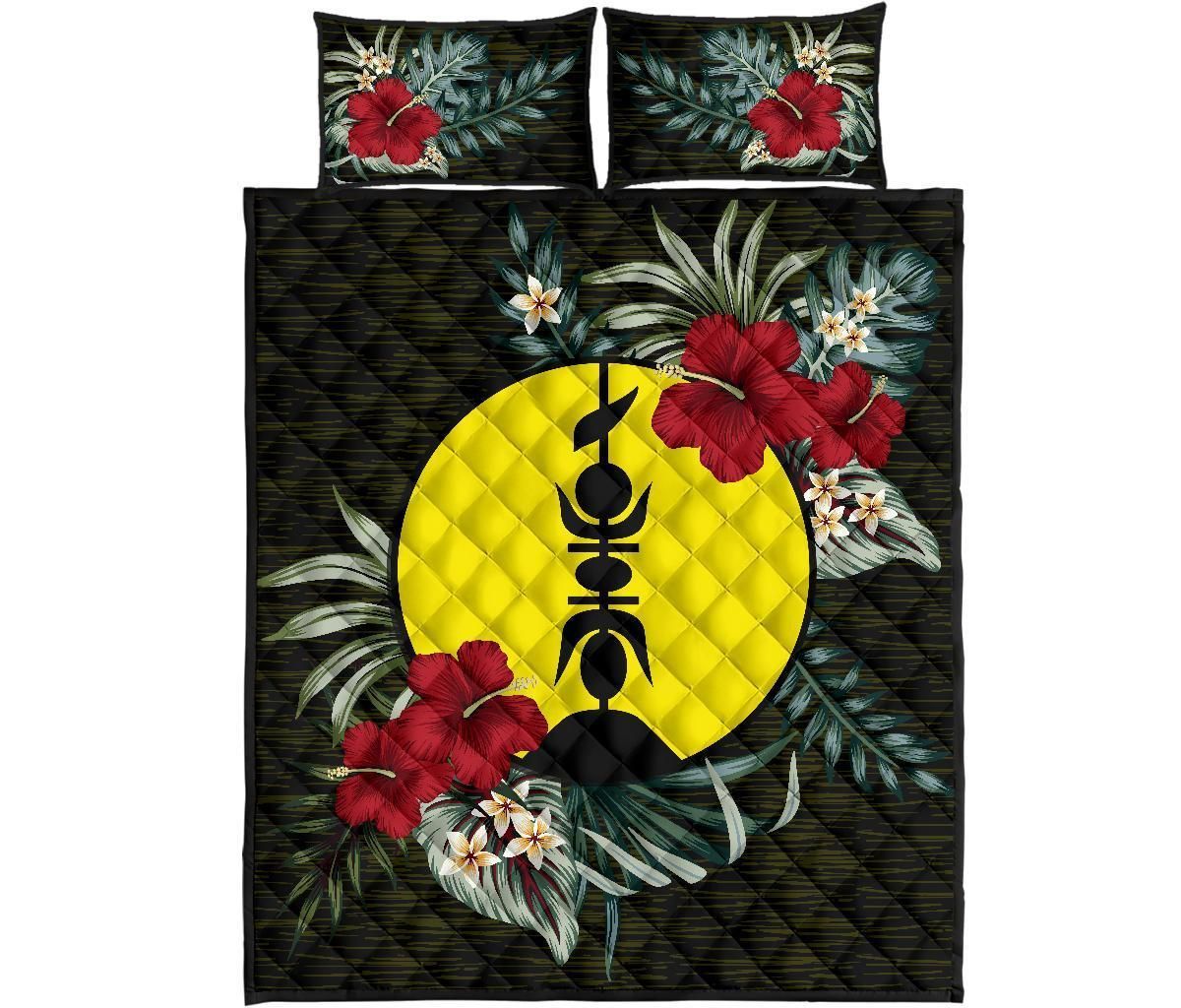 New Caledonia Polynesian Quilt Bed Set - Special Hibiscus