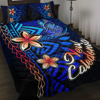 New Caledonia Quilt Bed Set - Vintage Tribal Mountain