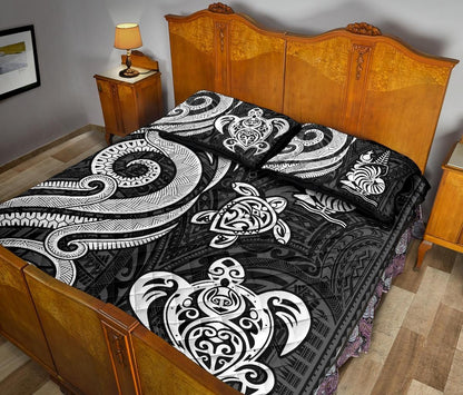 New Caledonia Quilt Bed Set - White Tentacle Turtle