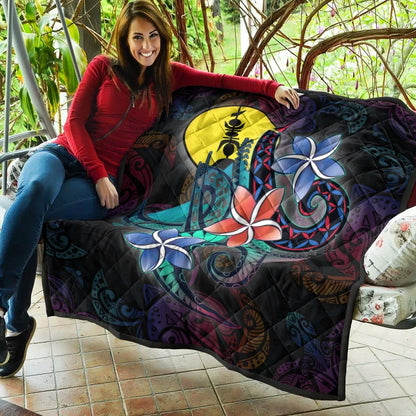 New Caledonia Quilt - Plumeria Flowers Style