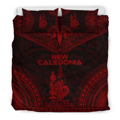 New Caledonia Polynesian Chief Duvet Cover Set - Red Version
