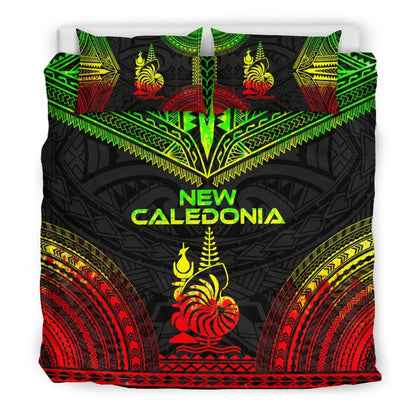 New Caledonia Polynesian Chief Duvet Cover Set - Reggae Version