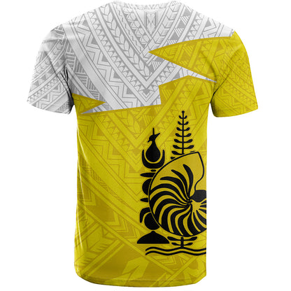 New Caledonia T-Shirt Polynesian Tattoo Flag And Coat Of Arms