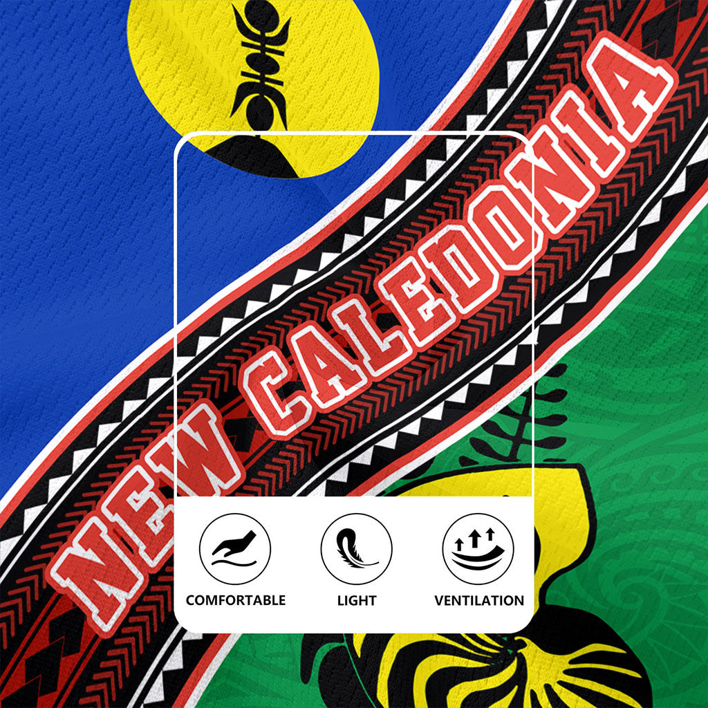 New Caledonia Rugby Jersey Flag And Coat Of Arms
