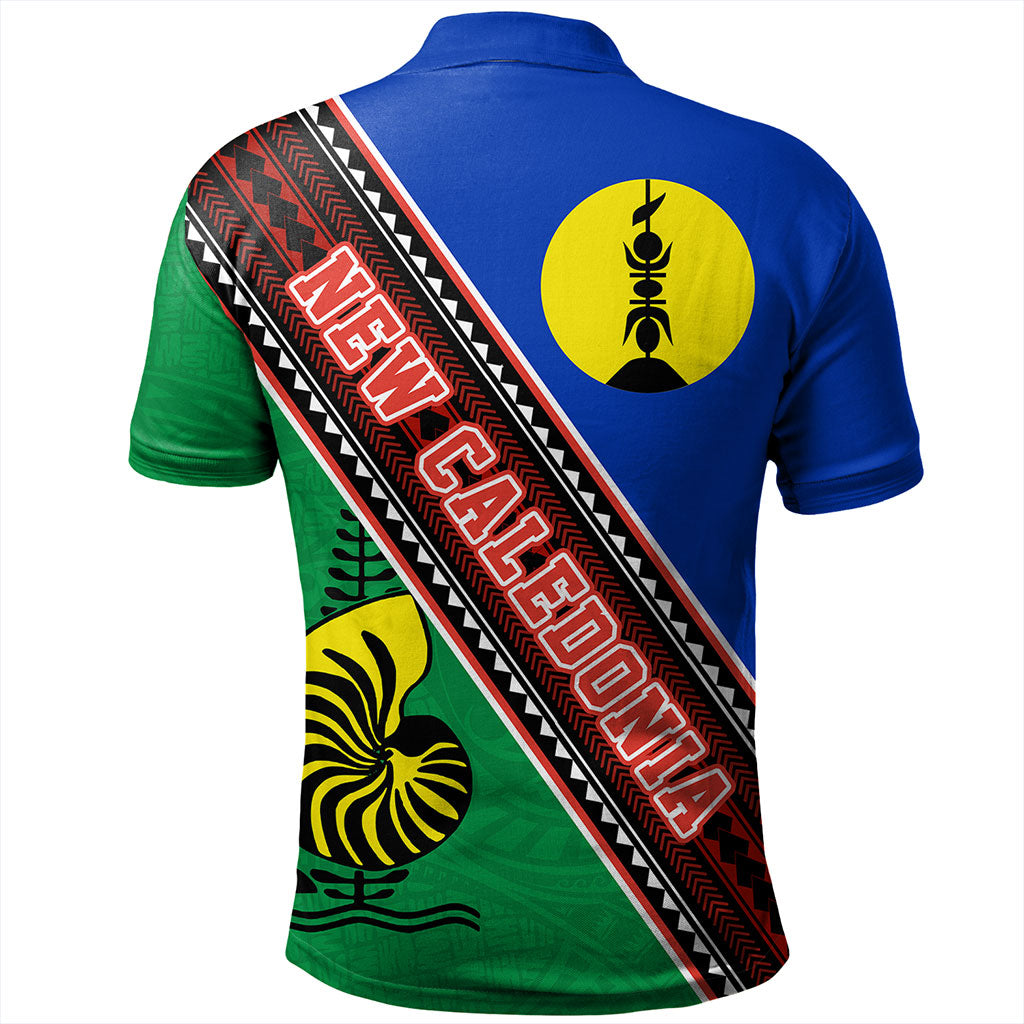 New Caledonia Polo Shirt Flag And Coat Of Arms
