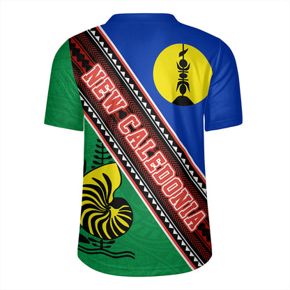 New Caledonia Rugby Jersey Flag And Coat Of Arms