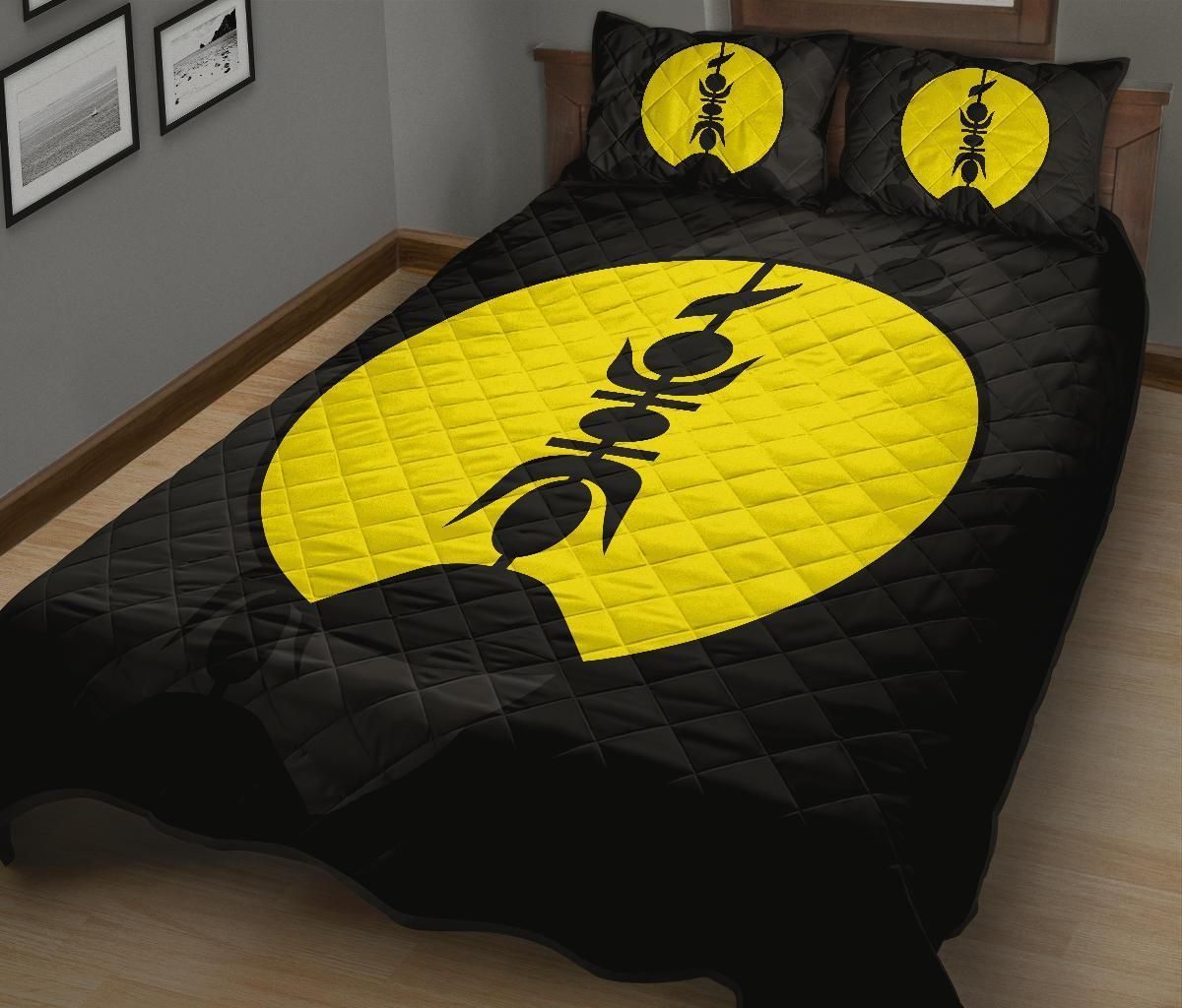 New Caledonia Polynesian Quilt Bed Set