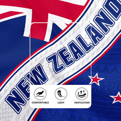 New Zealand Rugby Jersey Maori Tribal Flag Traditional