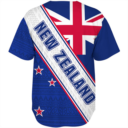 New Zealand Baseball Shirt Maori Tribal Flag Traditional