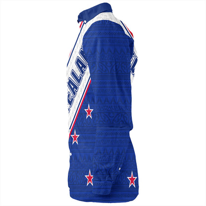 New Zealand Long Sleeve Shirt Maori Tribal Flag Traditional