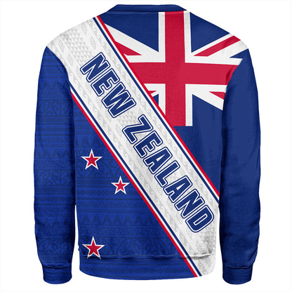 New Zealand Sweatshirt Maori Tribal Flag Traditional