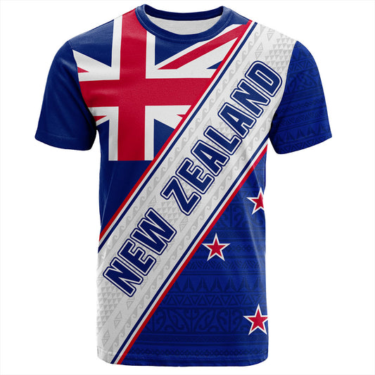 New Zealand T-Shirt Maori Tribal Flag Traditional