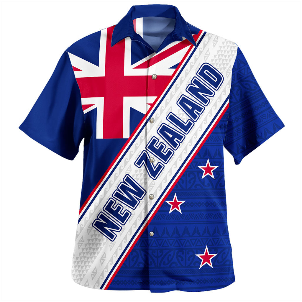 New Zealand Hawaiian Shirt Maori Tribal Flag Traditional