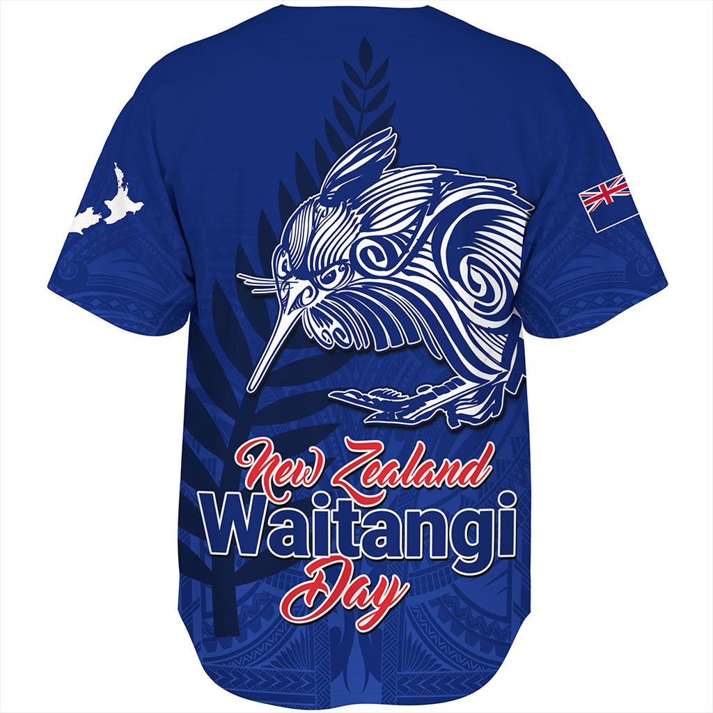 New Zealand Baseball Shirt Waitangi Day Flag Kiwi Bird Style