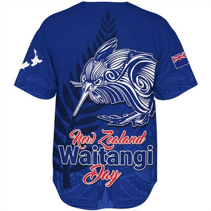 New Zealand Baseball Shirt Waitangi Day Flag Kiwi Bird Style