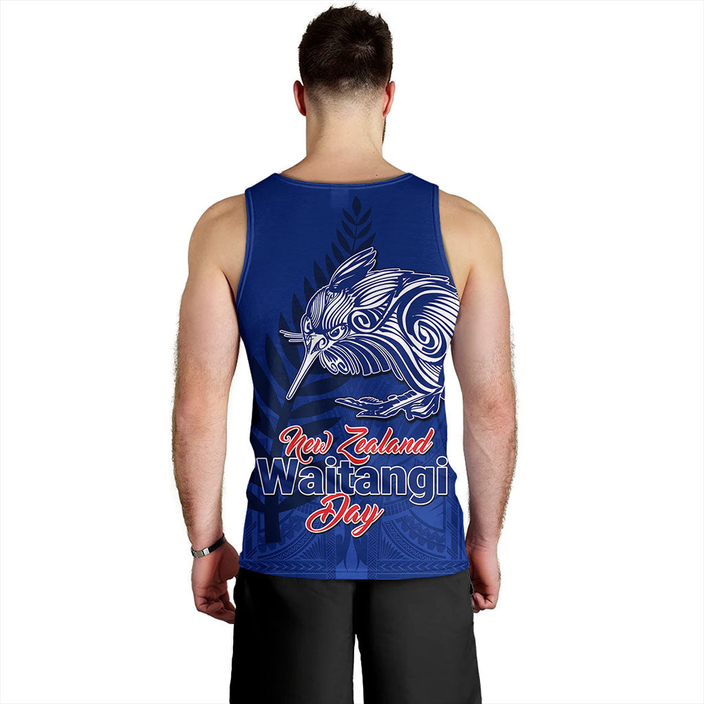 New Zealand Tank Top Waitangi Day Flag Kiwi Bird Style