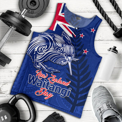 New Zealand Tank Top Waitangi Day Flag Kiwi Bird Style